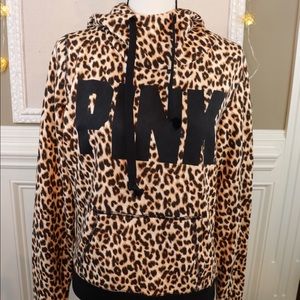 VICTORIA SECRET PINK Leopard Print Hoodie